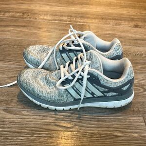 Adidas Gray and White Running Shoes